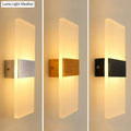 Modern rectangular frosted led wall sconce corridor light