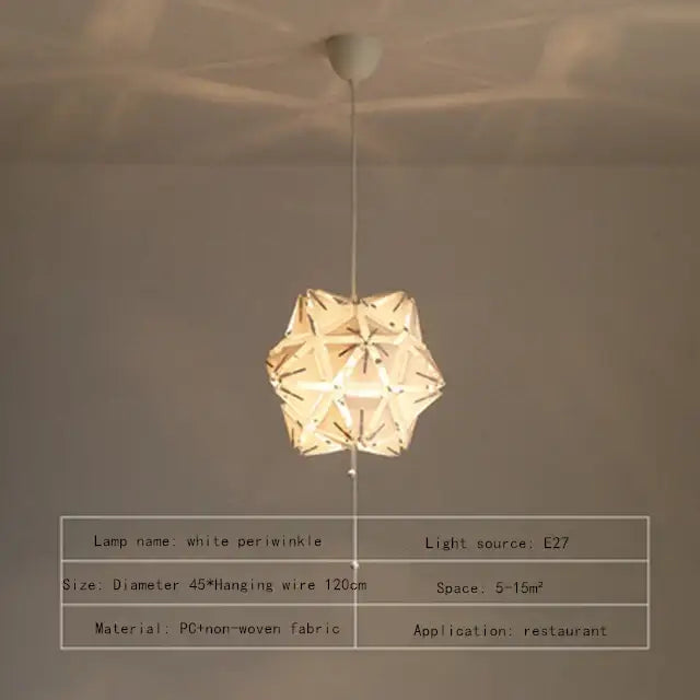 Modern red bauhinia flower chandelier for living room lighting