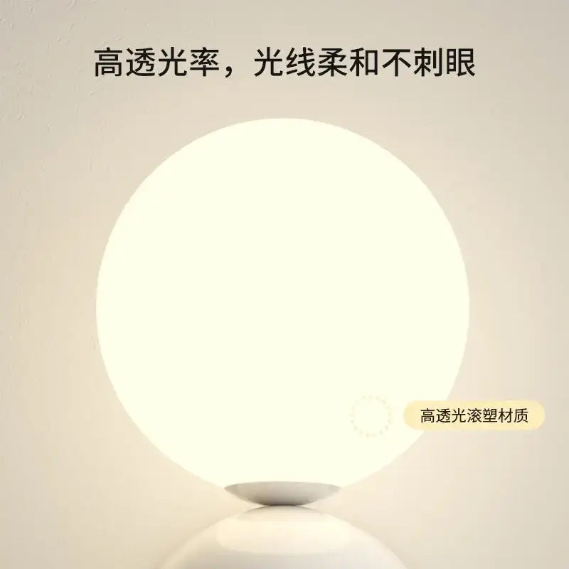Modern red & green led wall light kids room spherical acrylic lamp