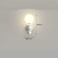 Modern red & green led wall light kids room spherical acrylic lamp