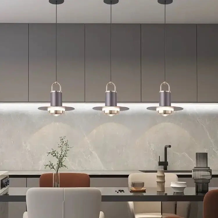 Modern red umbrella pendant lamp for dining room living room decor