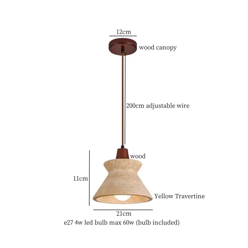 Modern reddish brown and cream cement cylinder led pendant kitchen light
