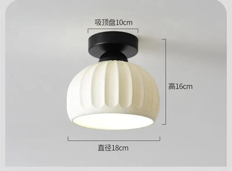 Modern ribbed ceramic glass chandelier white and brass living room light