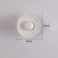 Modern ribbed circular white & gold led wall lamps bedroom lighting