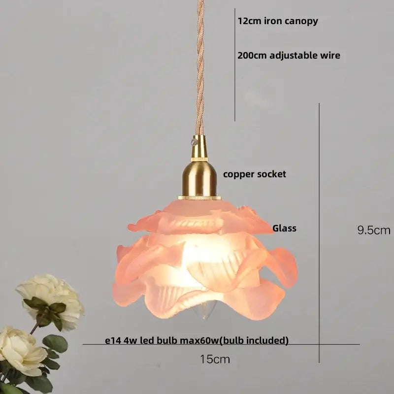 Modern ribbed glass brass led pendant light dining room
