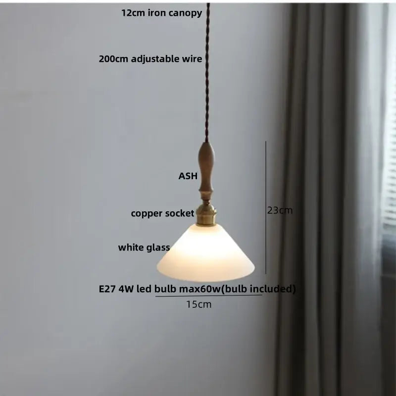Modern ribbed glass ceramic led pendant lamp dining room brass finish