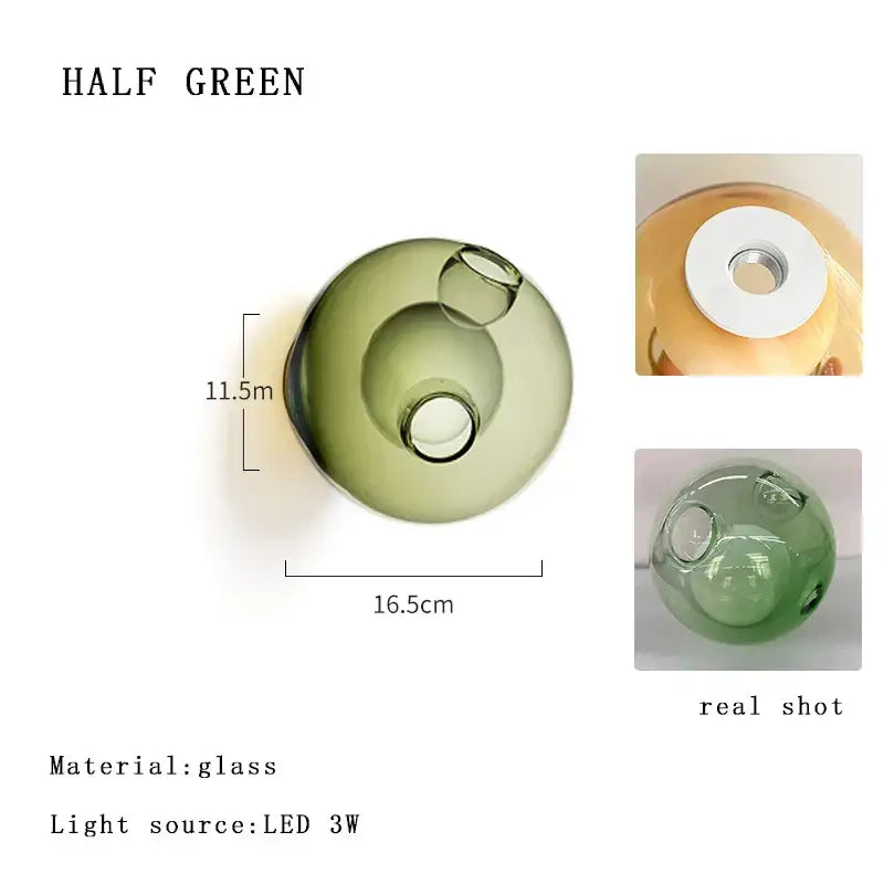 Modern ripple cotton round pendant lights living room decor