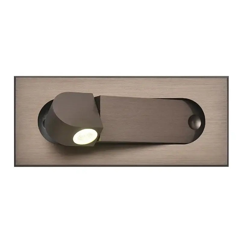 Modern rose gold & stainless steel led wall lamp bedroom reading light