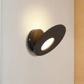 Modern round acrylic integrated led wall lamp bedroom black & white