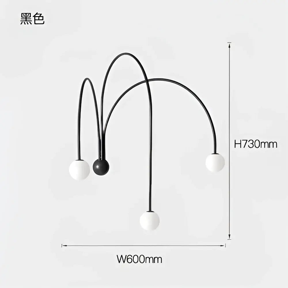 Modern rust decorbites branch glass wall lamps bedroom sconce