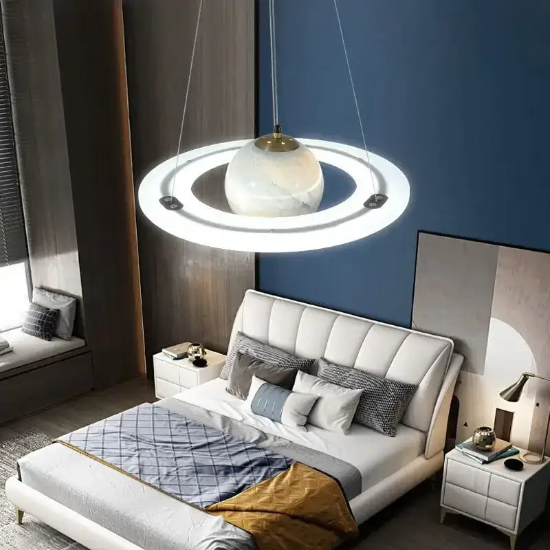 Modern saturn space star astronaut pendant lamp boys bedroom