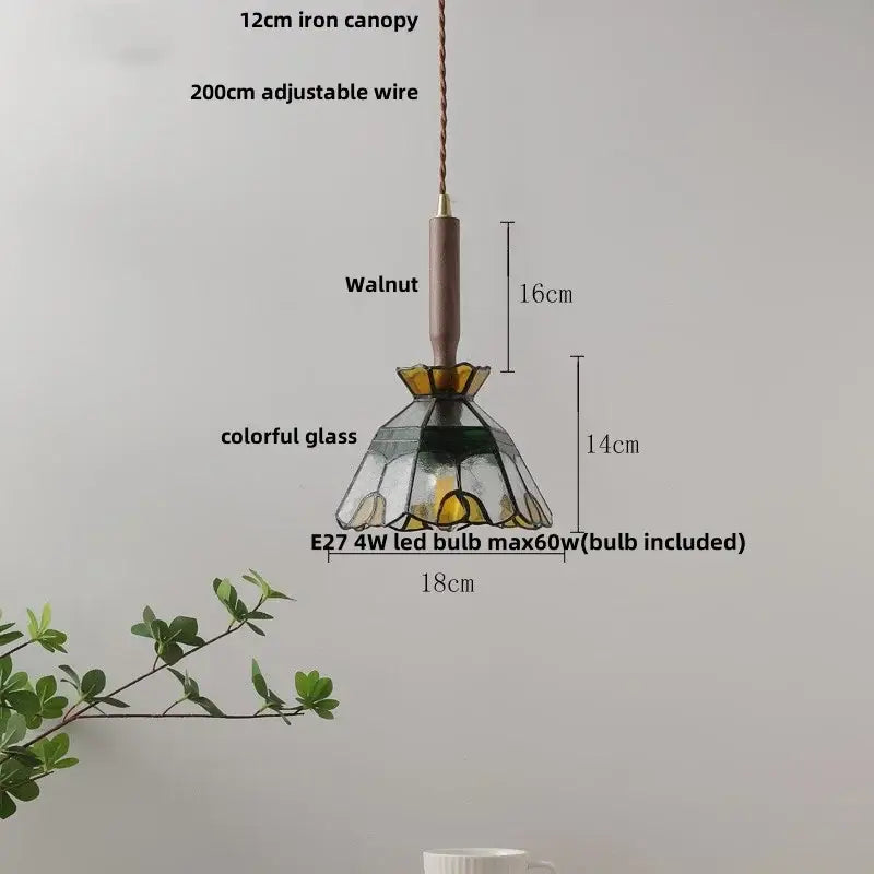 Modern scalloped floral ceramic led pendant light kitchen decor