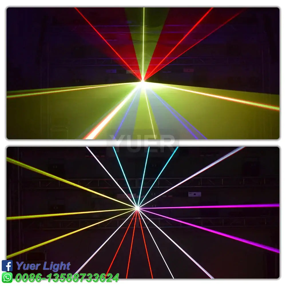 Modern silver and black 10w rgb laser light party projector