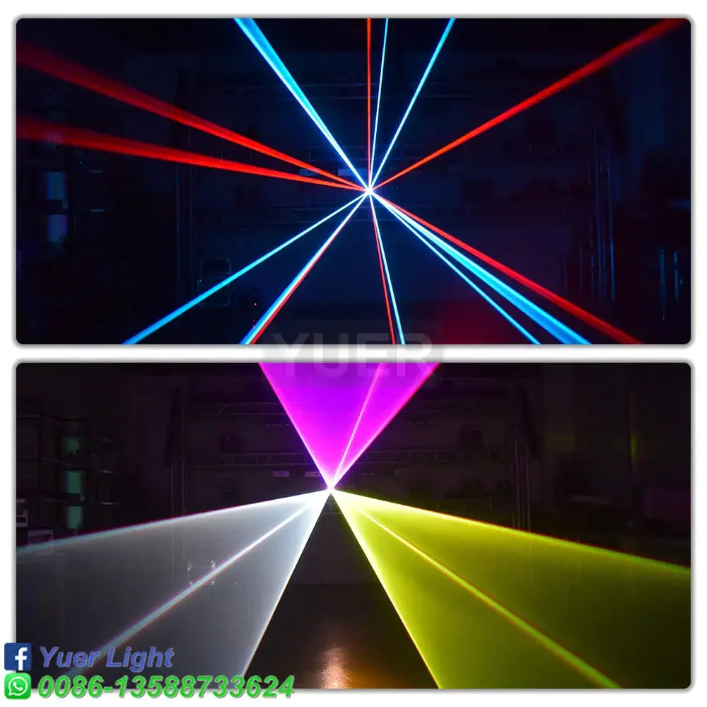 Modern silver and black 10w rgb laser light party projector