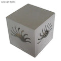 Modern silver cube led wall sconce corridor light bulb included