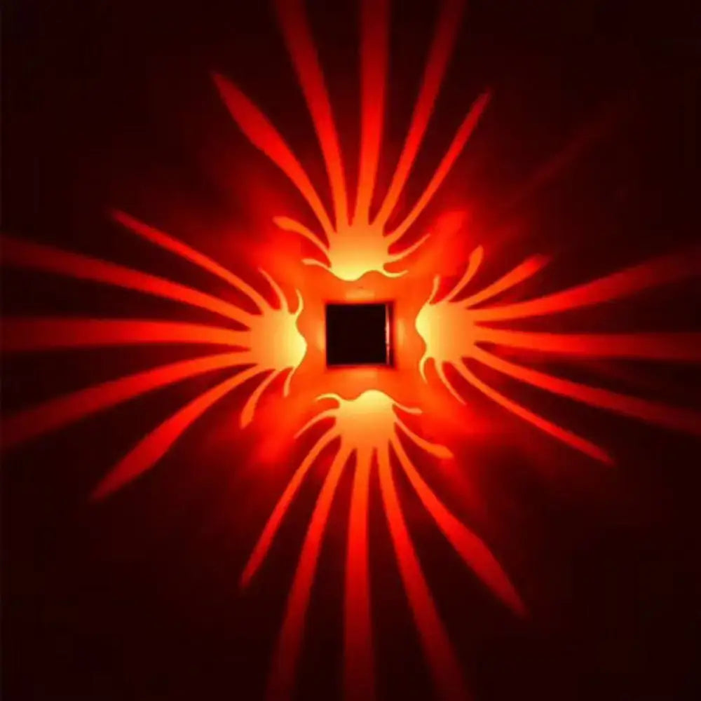 Modern silver cube led wall sconce corridor light bulb included