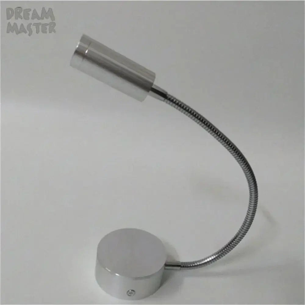 Modern silver flexible led wall lamp bedroom reading sconce