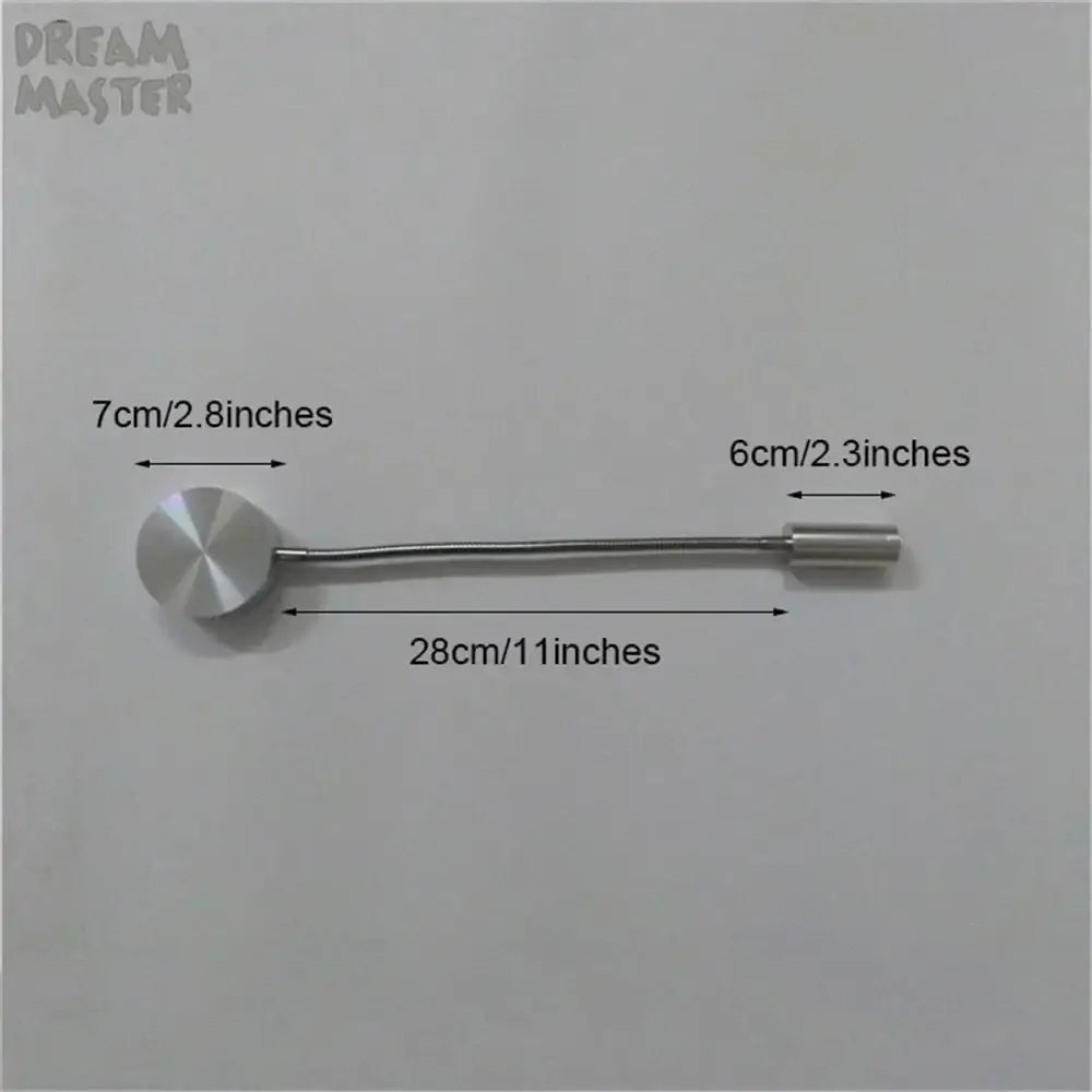 Modern silver flexible led wall lamp bedroom reading sconce
