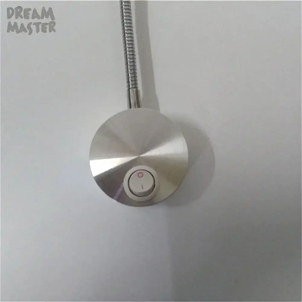 Modern silver flexible led wall lamp bedroom reading sconce