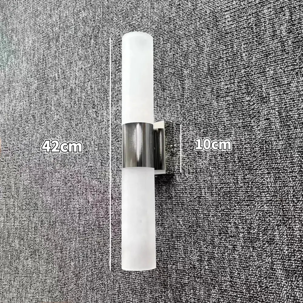 Modern silver gold & black led wall lamp bedroom sconce