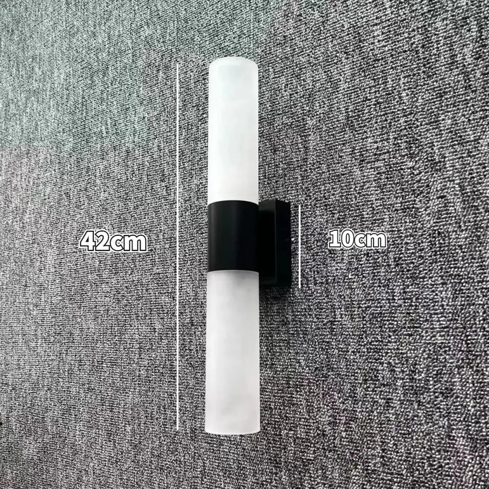 Modern silver gold & black led wall lamp bedroom sconce
