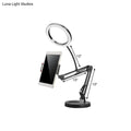 Modern silver led light mobile phone holder – bedroom desk lamp
