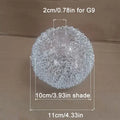 Modern silver mesh decorbites glass lampshade living room light cover