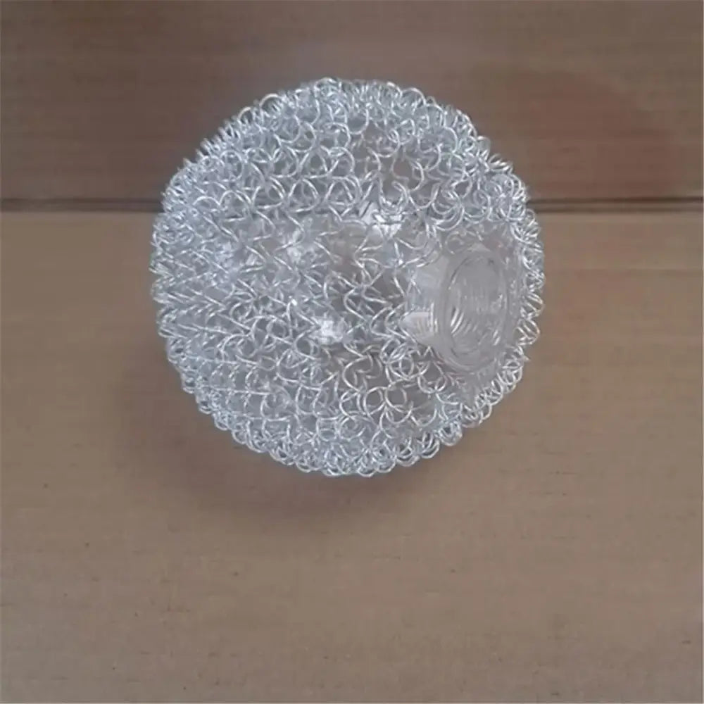 Modern silver mesh decorbites glass lampshade living room light cover