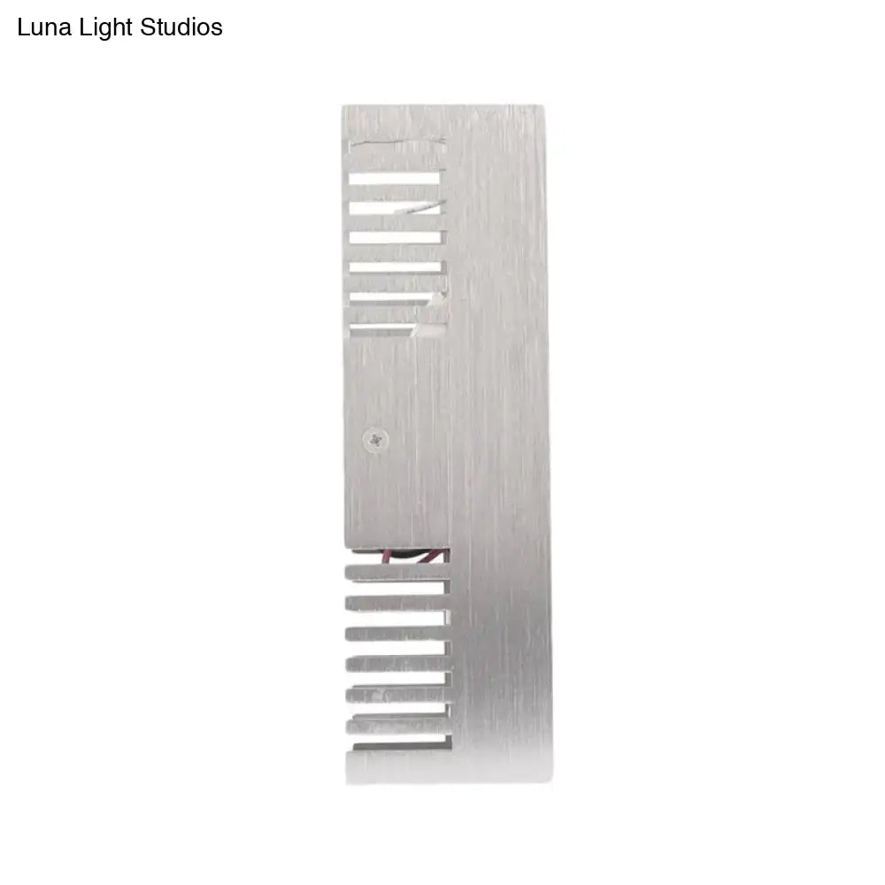 Modern slotted aluminum led wall sconce lamp living room light