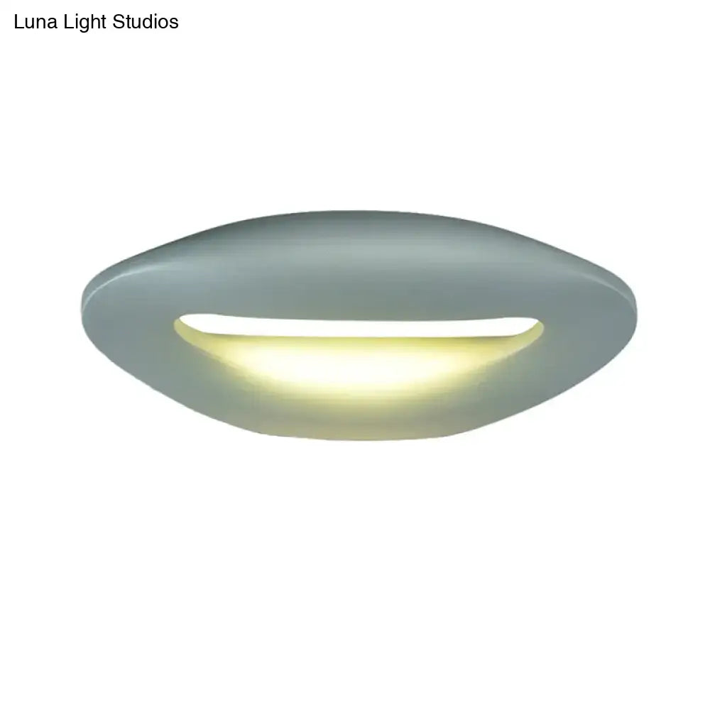 Modern smiling face black & white led wall lamp corridor light