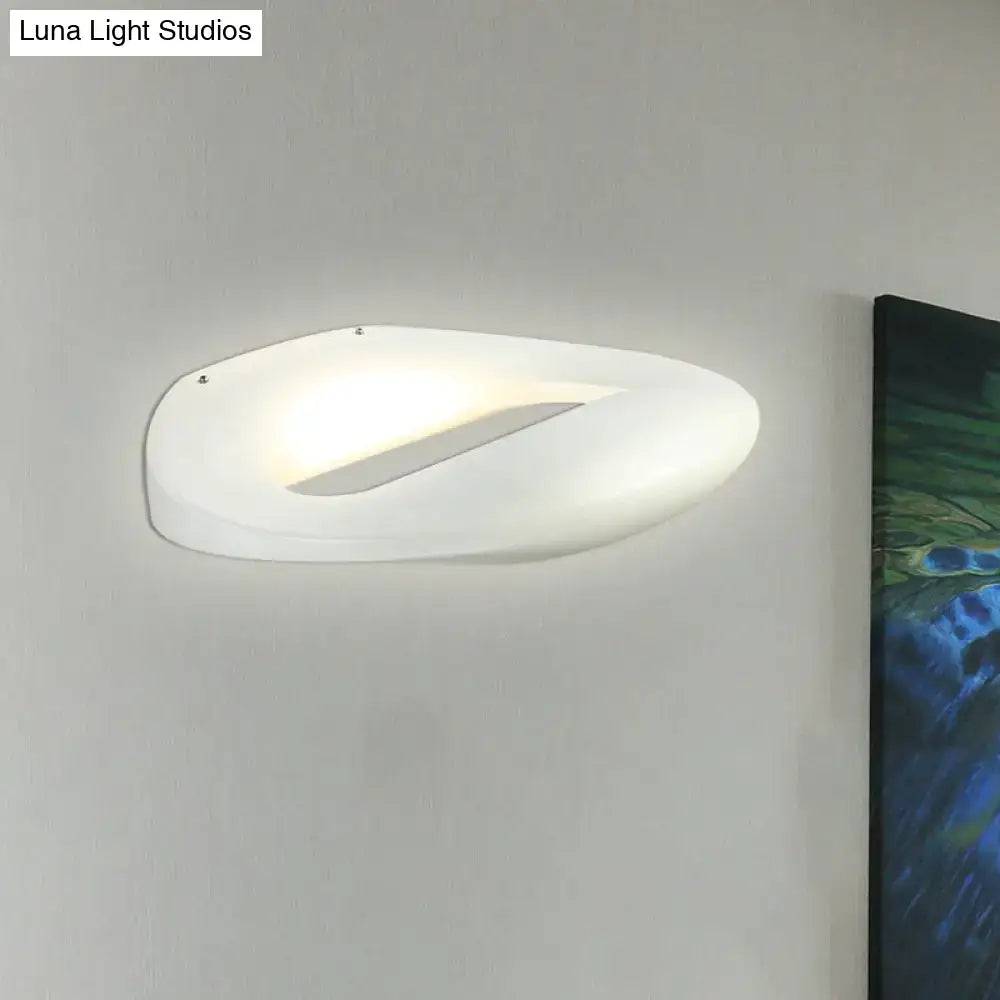 Modern smiling face black & white led wall lamp corridor light