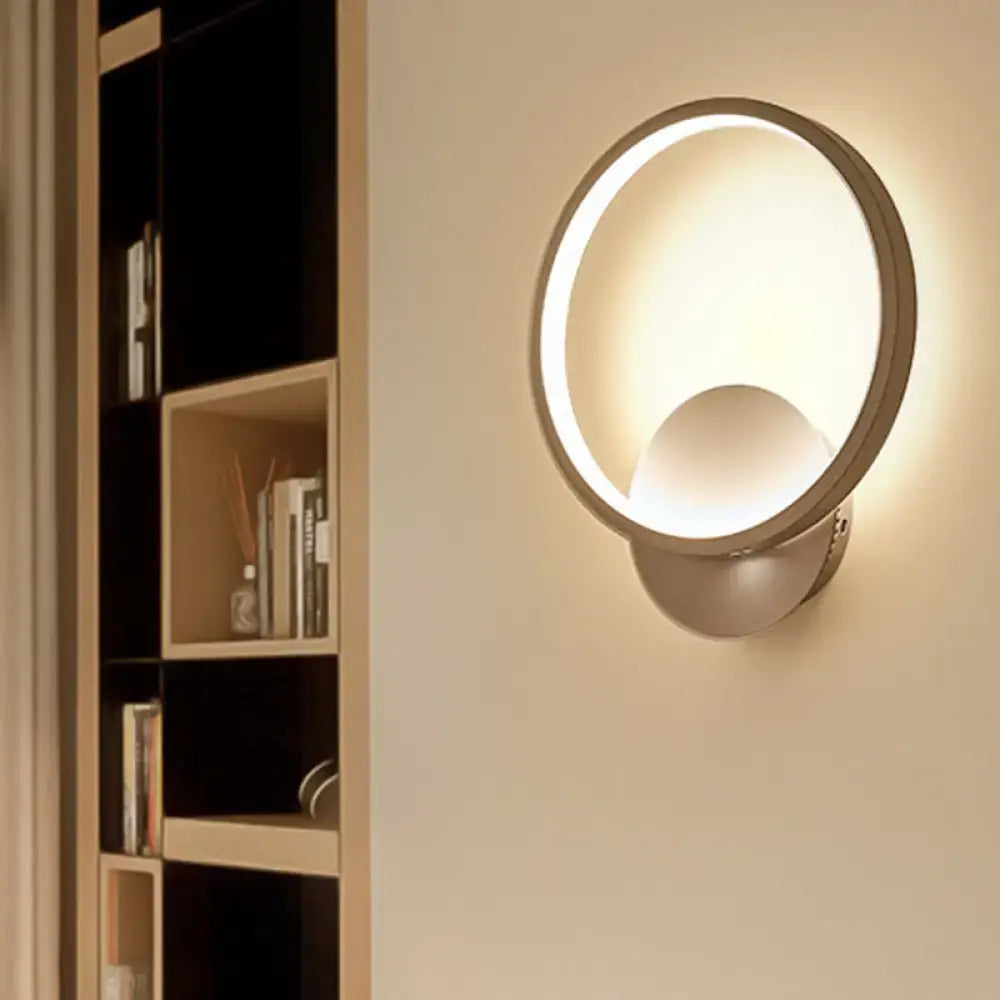Modern square gray wall sconce lighting for living room