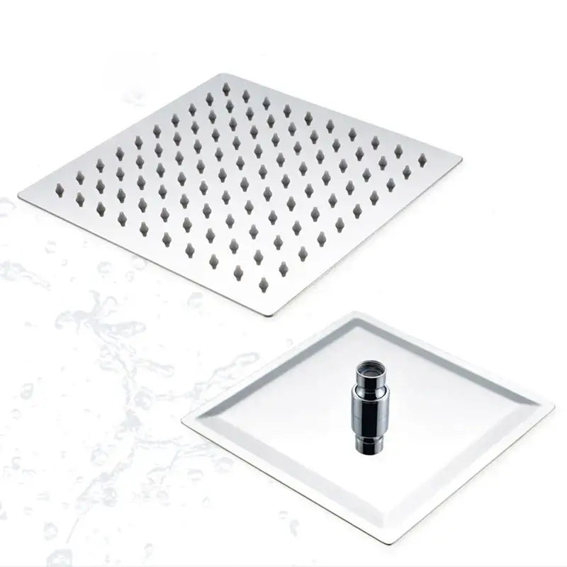 Modern square rain shower head bathroom chrome rainfall sprayer