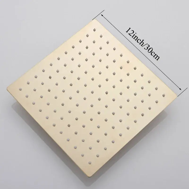 Modern square rain shower head bathroom chrome rainfall sprayer