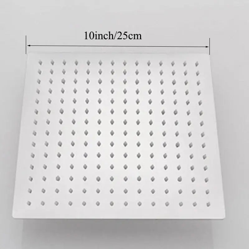 Modern square rain shower head bathroom chrome rainfall sprayer