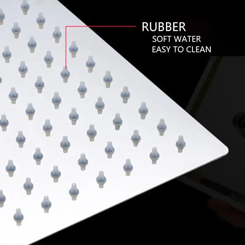 Modern square rain shower head bathroom chrome rainfall sprayer