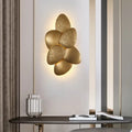 Modern stainless steel squama wall light gold bedroom sconce