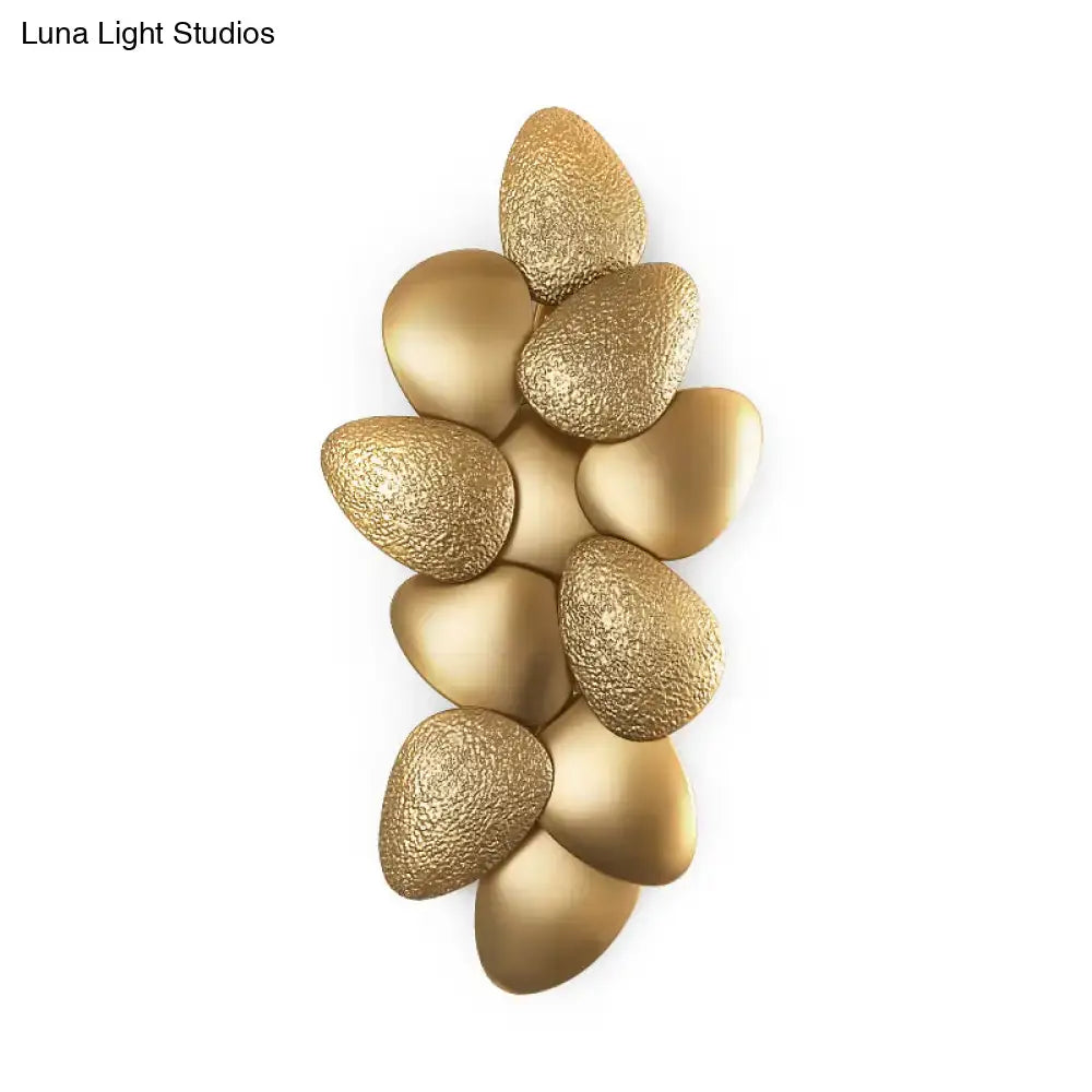 Modern stainless steel squama wall light gold bedroom sconce