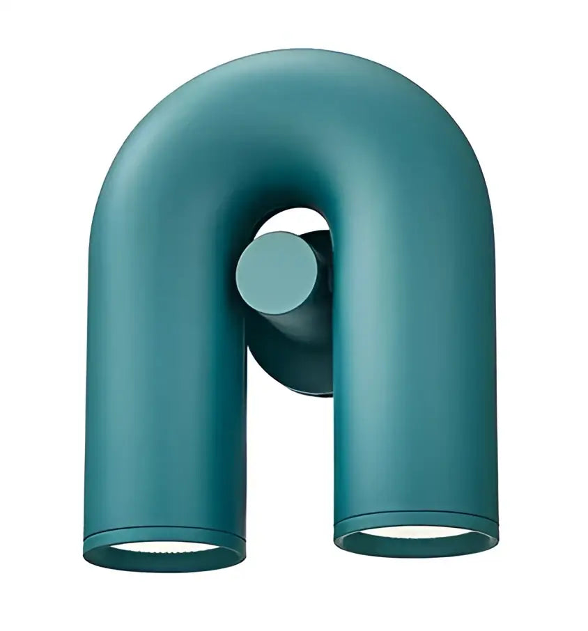 Modern terracotta led u-shaped wall lamp for living room staircase