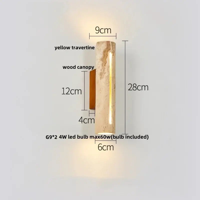 Modern terrazzo concrete led wall sconce bathroom light