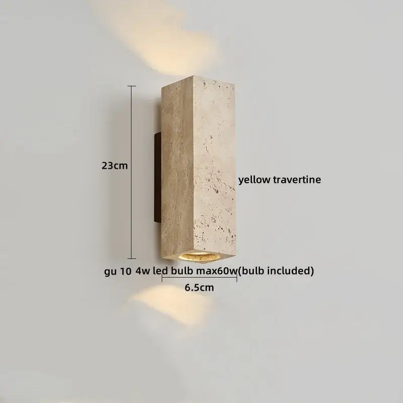Modern terrazzo concrete led wall sconce bathroom light