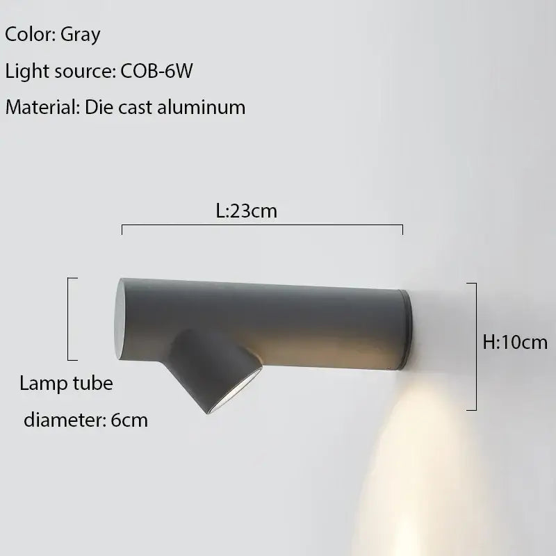 Modern tree branch black & white led wall sconce living room light