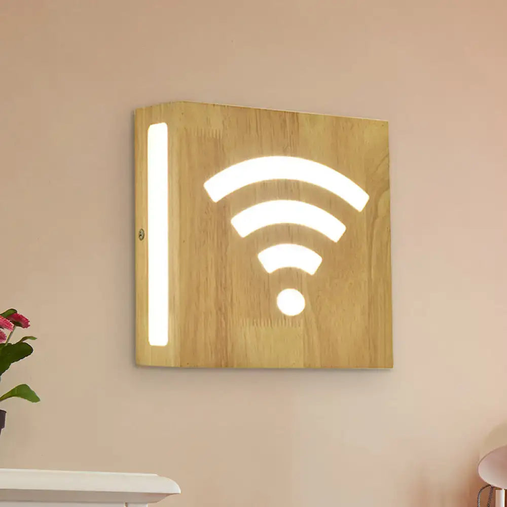 Modern tree pattern bamboo wall light bedroom direct wired electric
