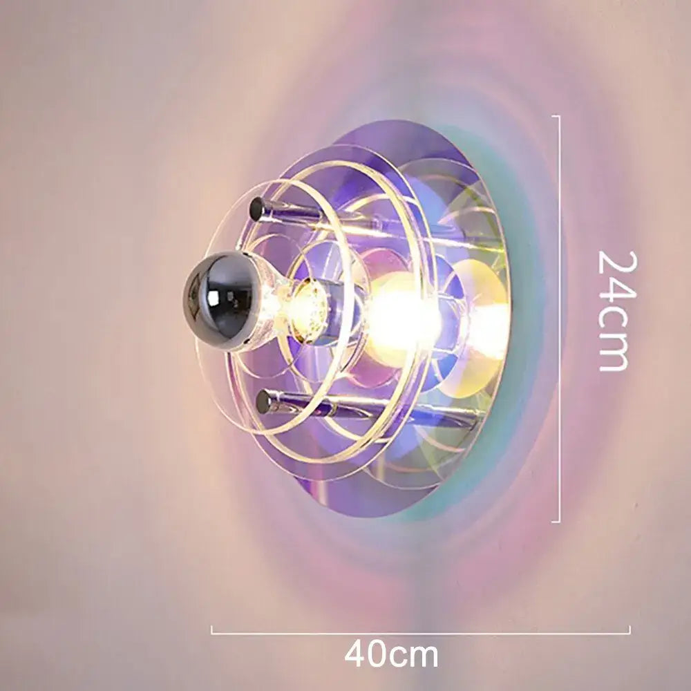 Modern ufo acrylic led wall lamp living room decor