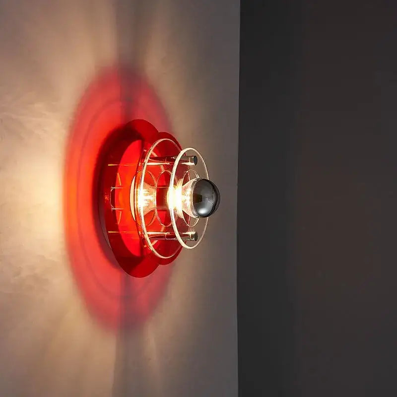 Modern ufo acrylic led wall lamp living room decor