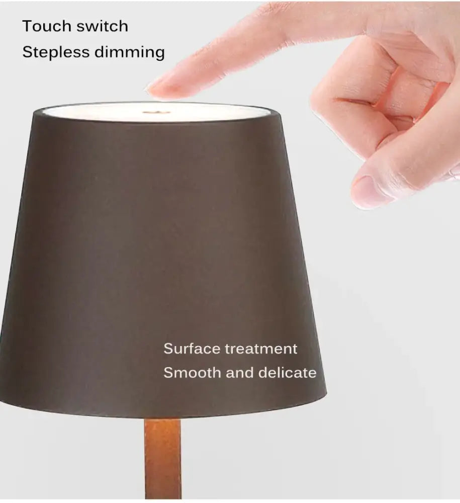 Modern usb rechargeable acrylic table lamp for bedroom and living room