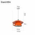 Modern vibrant ceramic cup pendant lights kitchen hanging decor