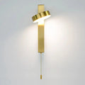 Modern gold minimalist wall sconces – bedroom adjustable light