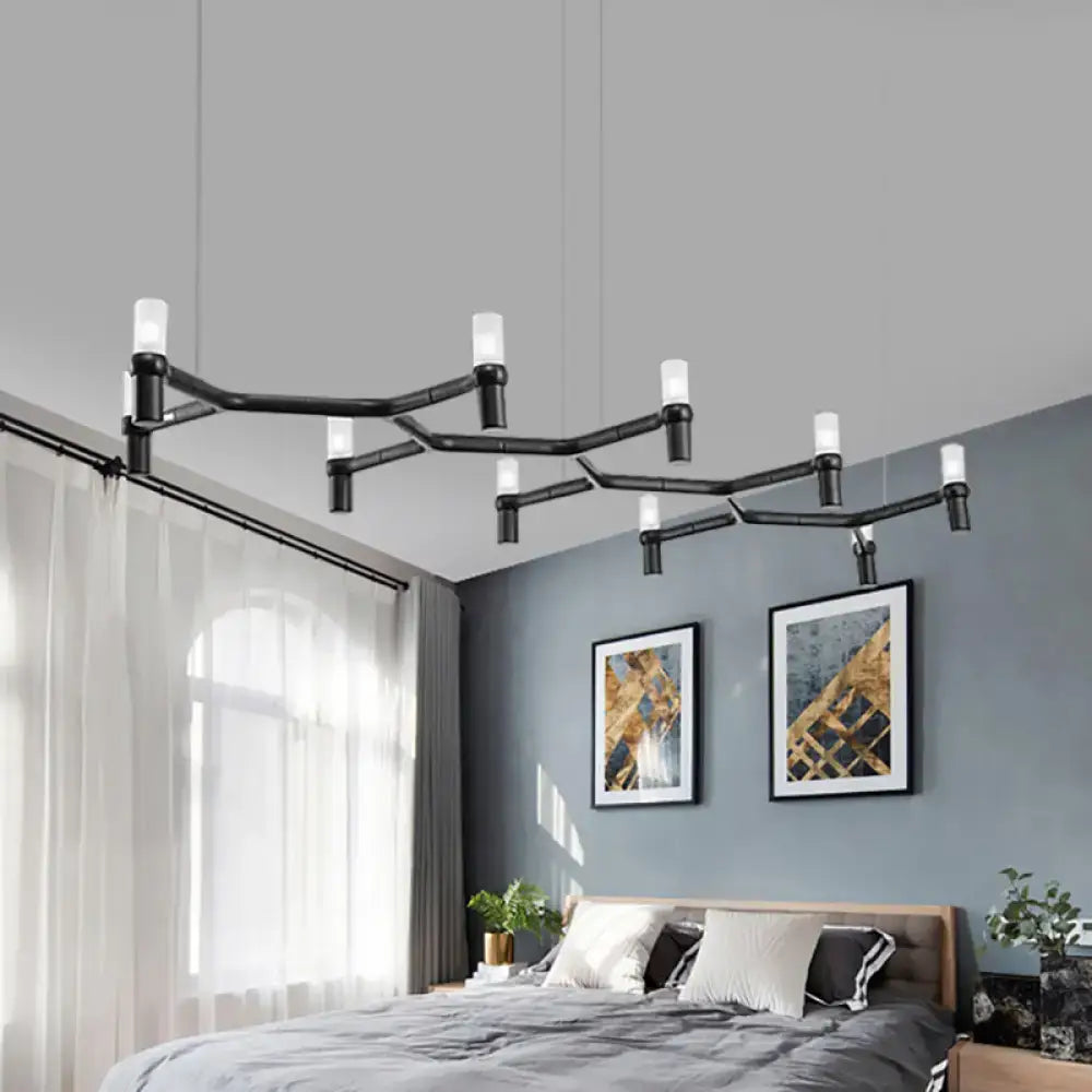 Modern white 10-head aluminum alloy ceiling pendant kitchen light