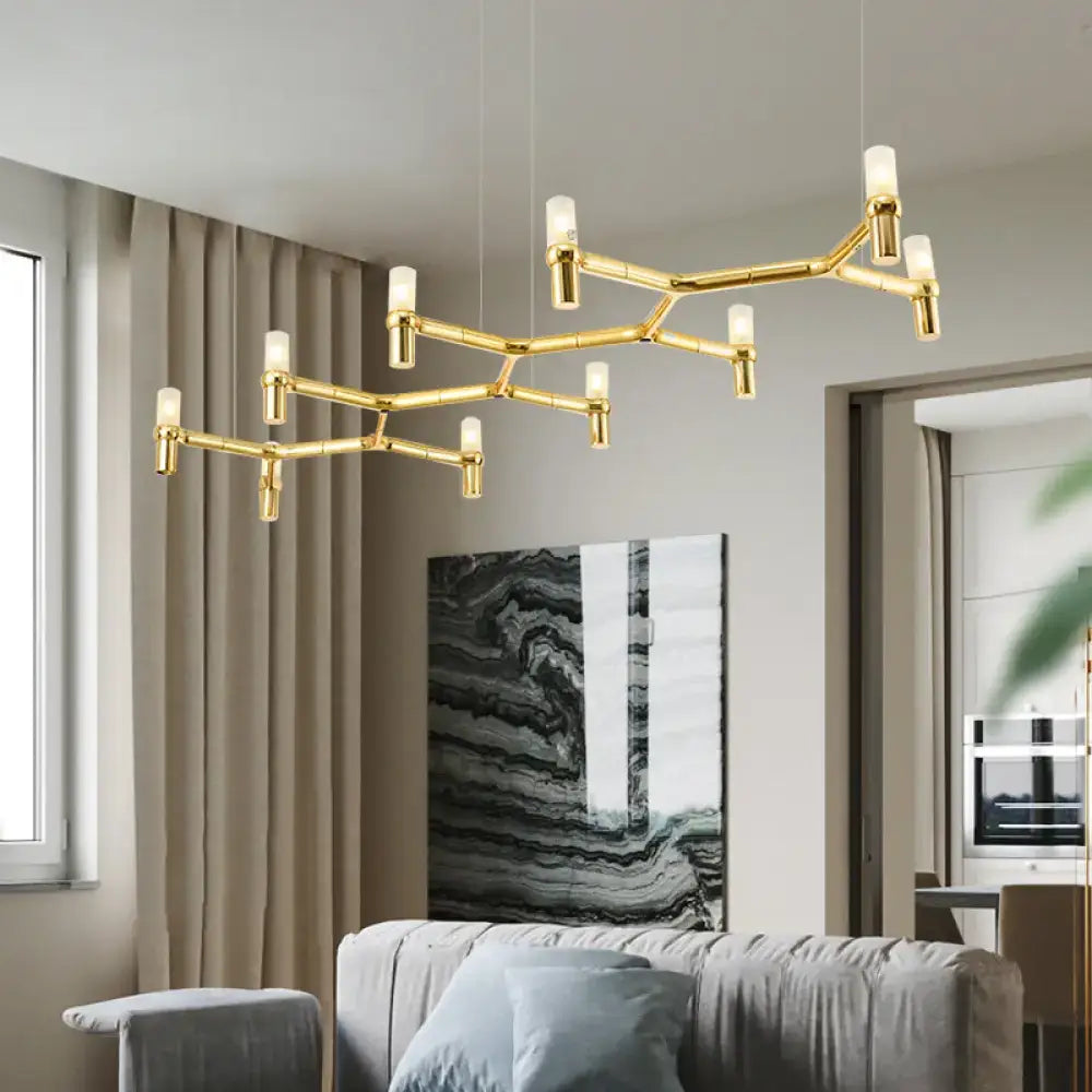 Modern white 10-head aluminum alloy ceiling pendant kitchen light